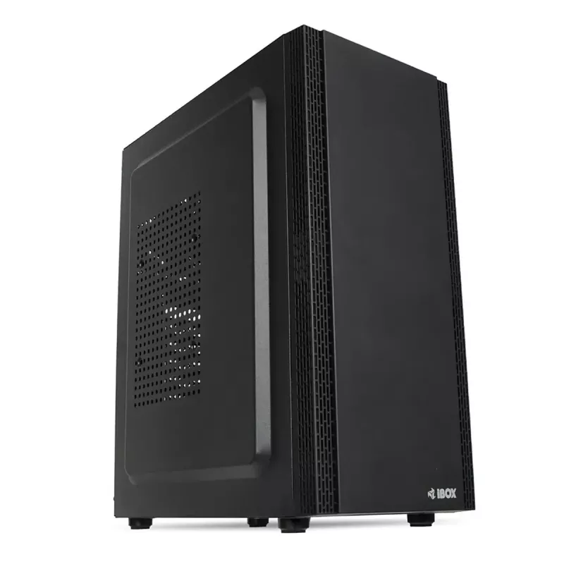 PC korpus IBOX ANTILA 39 Midi Tower — must, ATX/microATX, GPU kuni 31 cm, CPU jahuti kõrgus 150 mm