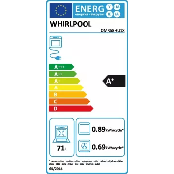 Whirlpool OMR58HU1X 71 L 2900 W Roostevaba teras