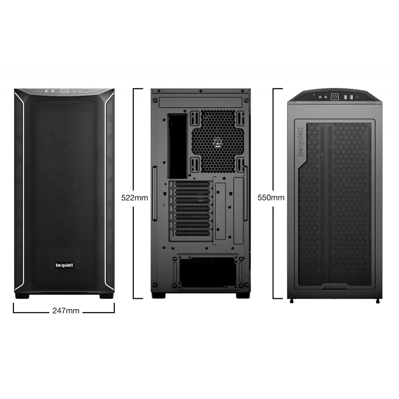 Arvuti korpus be quiet! Shadow Base 800 DX Midi Tower Must
