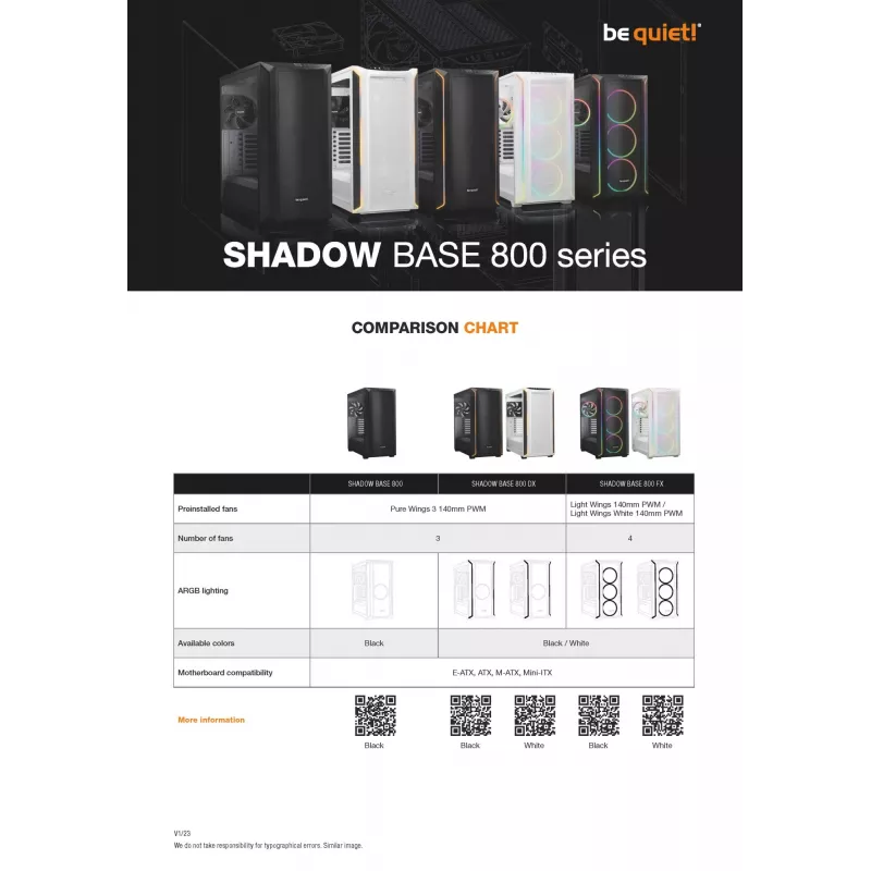 Arvuti korpus be quiet! Shadow Base 800 DX Midi Tower Must