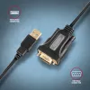Axagon ADS-1PQN USB-A 2.0 - jada RS-232 DB9-M FTDI adapterkaabel