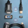 Axagon ADS-1PQN USB-A 2.0 - jada RS-232 DB9-M FTDI adapterkaabel