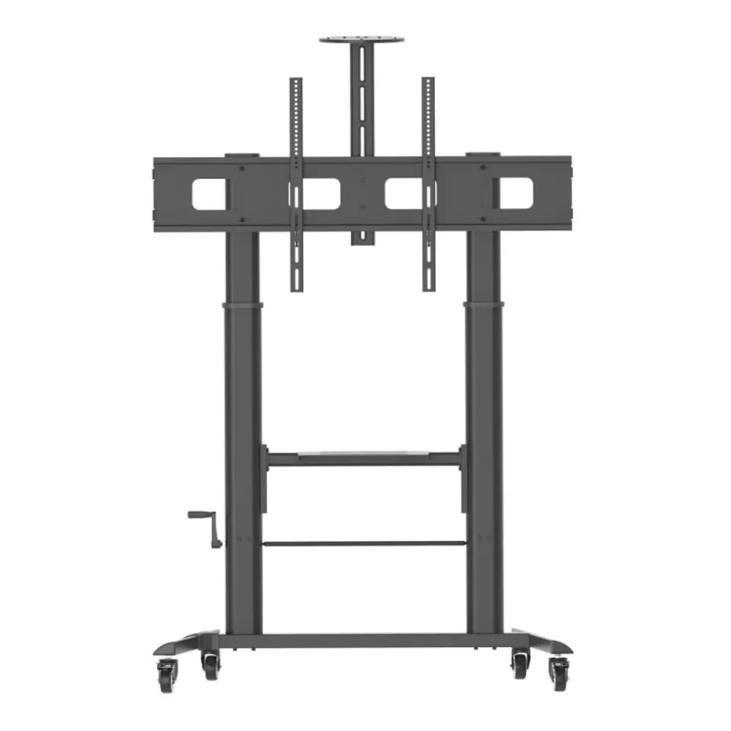 Multimeediakäru TECHLY ICA-TR230 Must lameekraanile kuni 110 tolli, VESA 900x600, kõrgus 1850 mm, koormus 120 kg
