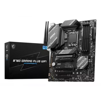 Emaplaat MSI B760 GAMING PLUS WIFI — Intel B760, LGA 1700, ATX, DDR5, 4 DIMM, Wi‑Fi 6E, 2.5Gb LAN
