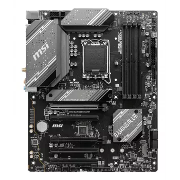 Emaplaat MSI B760 GAMING PLUS WIFI — Intel B760, LGA 1700, ATX, DDR5, 4 DIMM, Wi‑Fi 6E, 2.5Gb LAN