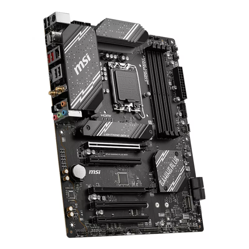 Emaplaat MSI B760 GAMING PLUS WIFI — Intel B760, LGA 1700, ATX, DDR5, 4 DIMM, Wi‑Fi 6E, 2.5Gb LAN