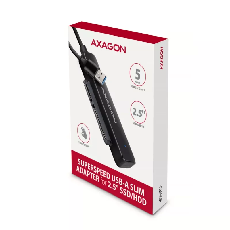 Axagon ADSA-FP2A liidesekaart USB 3.2 Gen 1 SATA isane must