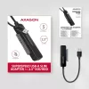 Axagon ADSA-FP2A liidesekaart USB 3.2 Gen 1 SATA isane must