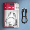 Axagon BUCM2-CM25AB Andme- ja laadimiskaabel USB 480Mbps 2.5 m. PD 240W, 5A. Must punutud