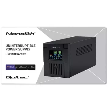 Katkematu toiteallikas Qoltec 53771 2 kVA 1200 W 2 AC-pistikupesa