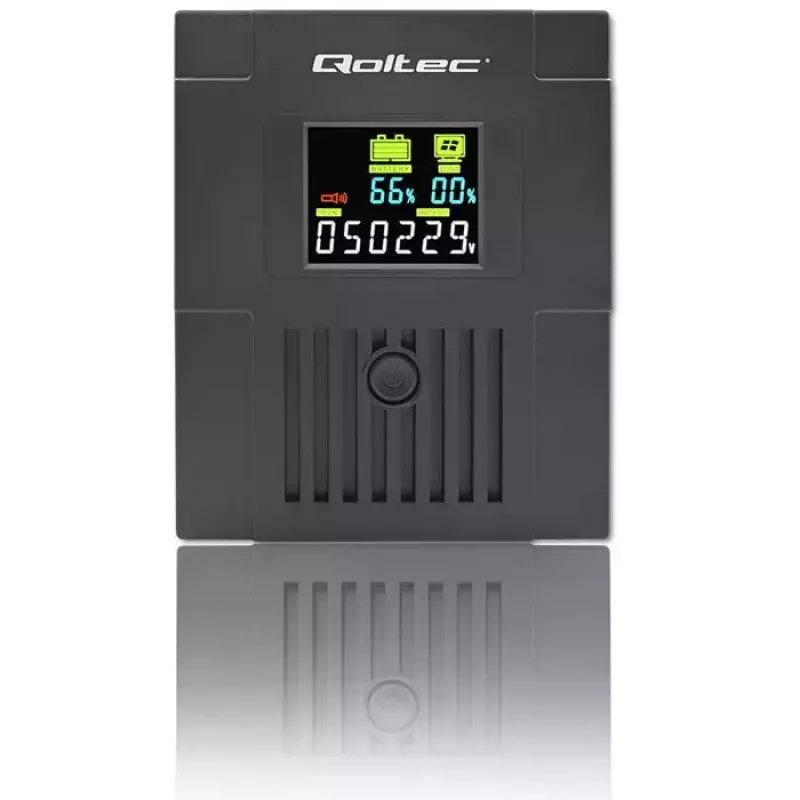 Katkematu toiteallikas Qoltec 53771 2 kVA 1200 W 2 AC-pistikupesa