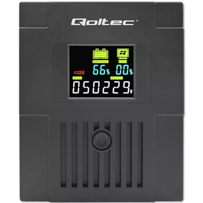 Katkematu toiteallikas Qoltec 53771 2 kVA 1200 W 2 AC-pistikupesa