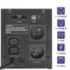 Katkematu toiteallikas Qoltec 53771 2 kVA 1200 W 2 AC-pistikupesa