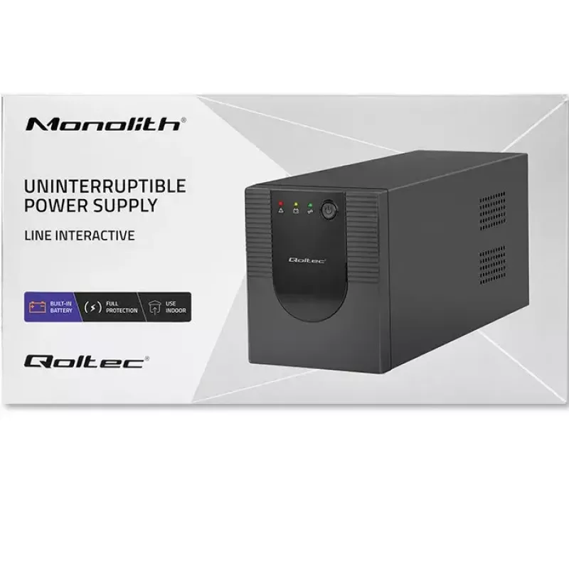 Qoltec 53777 UPS Line-Interactive 2 kVA 1200 W 4 AC pistikupesa
