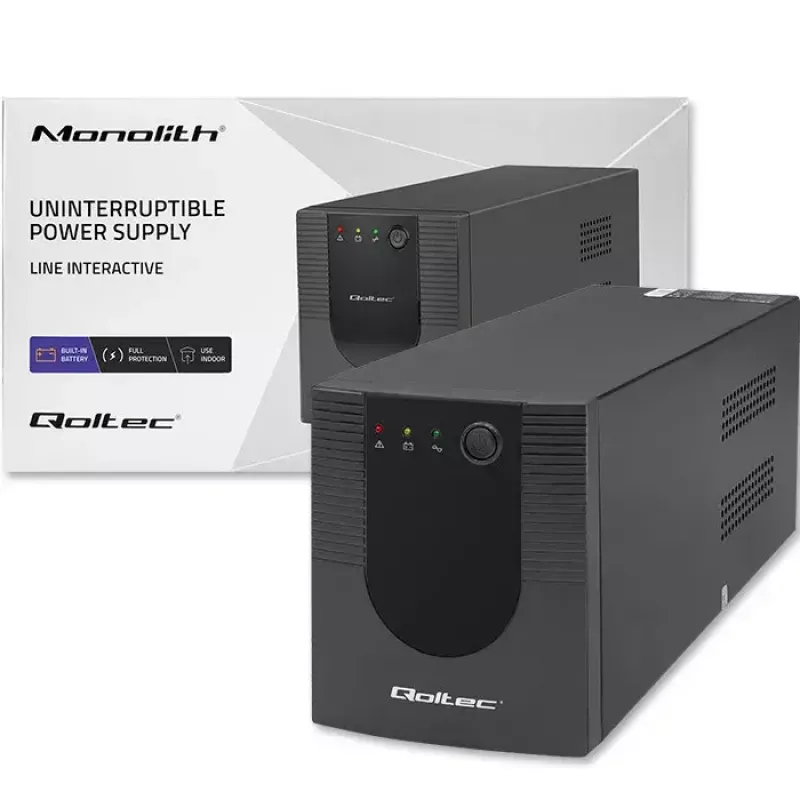 Qoltec 53777 UPS Line-Interactive 2 kVA 1200 W 4 AC pistikupesa