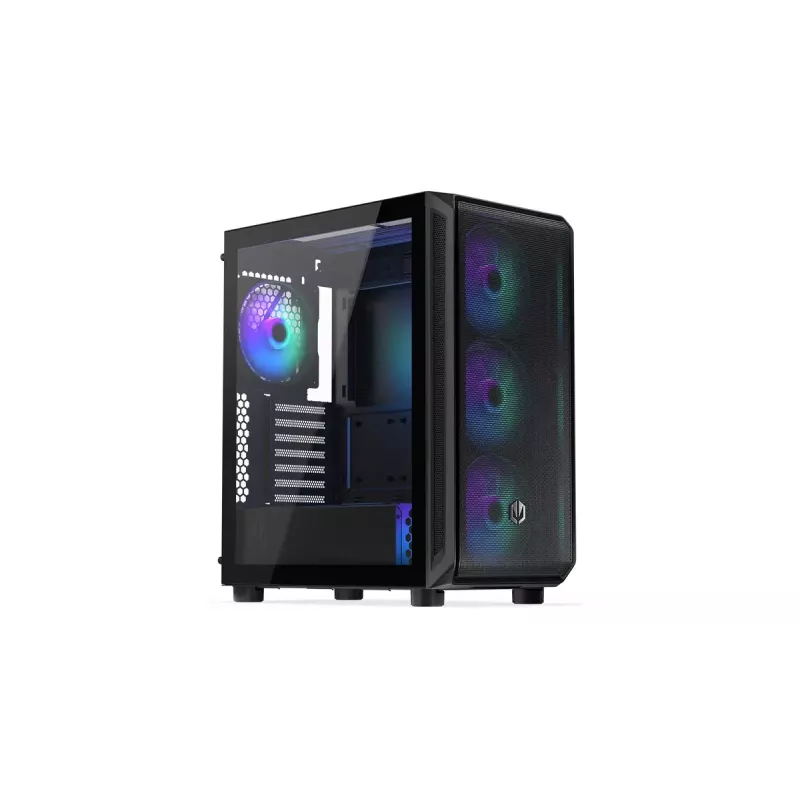 Arvuti korpus ENDORFY Arx 500 ARGB ATX Must — karastatud klaas, ARGB, ATX, max GPU 350 mm, CPU jahuti kõrgus 179 mm, 7 laienduspesa