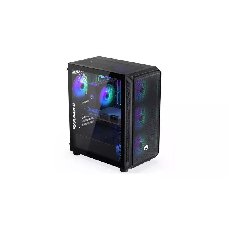 Arvuti korpus ENDORFY Arx 500 ARGB ATX Must — karastatud klaas, ARGB, ATX, max GPU 350 mm, CPU jahuti kõrgus 179 mm, 7 laienduspesa