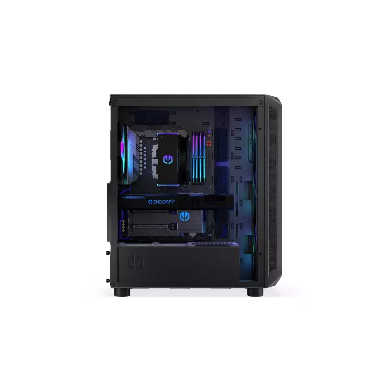 Arvuti korpus ENDORFY Arx 500 ARGB ATX Must — karastatud klaas, ARGB, ATX, max GPU 350 mm, CPU jahuti kõrgus 179 mm, 7 laienduspesa