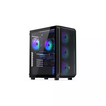 Arvuti korpus ENDORFY Arx 500 ARGB ATX Must — karastatud klaas, ARGB, ATX, max GPU 350 mm, CPU jahuti kõrgus 179 mm, 7 laienduspesa