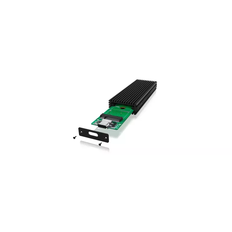 ICY BOX IB-1816M-C31 SSD-korpus Must U.2