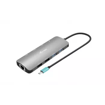 i-tec USB-C Metal Nano 2x Display dokkimisjaam + Power Delivery 100 W