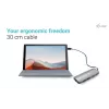 i-tec USB-C Metal Nano 2x Display dokkimisjaam + Power Delivery 100 W