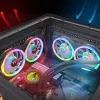Thermaltake SWAFAN 12 RGB 12 cm ventilaator, must, 500–2000 RPM