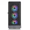 Arvuti korpus THERMALTAKE Ceres 500 TG ARGB Midi Tower Must — Karastatud klaas, EATX, 3x140mm ees, USB-C