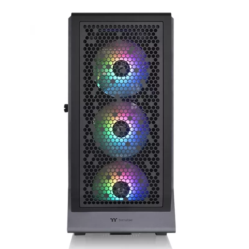Arvuti korpus THERMALTAKE Ceres 500 TG ARGB Midi Tower Must — Karastatud klaas, EATX, 3x140mm ees, USB-C