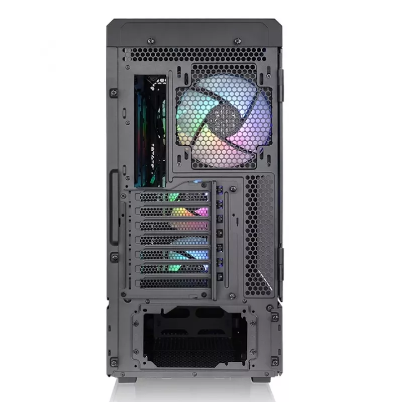 Arvuti korpus THERMALTAKE Ceres 500 TG ARGB Midi Tower Must — Karastatud klaas, EATX, 3x140mm ees, USB-C