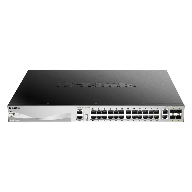 D-Link DGS-3130-30PS/E võrgulüliti Hall, haldatav L3 Gigabit Ethernet (10/100/1000) Power over Ethernet (PoE)