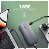 Axagon HMC-12GM2, USB 10Gbps jaotur, 3x USB-A, USB-C, HDMI, DP, RJ-45, M.2, SD/mSD, heli, PD