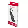 Axagon HUE-C1A 4x USB 5Gbps TRAVEL jaotur, USB-C toite sisend, 19 cm USB-A kaabel