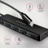 Axagon HUE-C1C 4x USB 5Gbps TRAVEL jaotur, USB-C toite sisend, 19 cm USB-C kaabel
