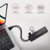 Axagon HUE-C1C 4x USB 5Gbps TRAVEL jaotur, USB-C toite sisend, 19 cm USB-C kaabel