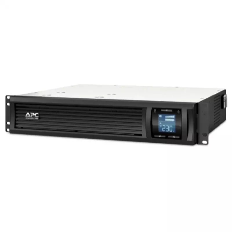 APC Smart-UPS C, Line Interactive, 2000VA, Rackmount 2U, 230V, 6x IEC C13 pistikupesa, USB ja jadaühendus, AVR, graafiline LCD