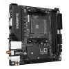 GIGABYTE A520I AC emaplaat – toetab AMD Ryzen 5000 seeria AM4 protsessoreid, 6 faasi digitaalne VRM, kuni 5300 MHz DDR4 (OC), 1xPCIe 3.0 M.2, WIFI, GbE LAN, USB 3.2 Gen1