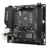 GIGABYTE A520I AC emaplaat – toetab AMD Ryzen 5000 seeria AM4 protsessoreid, 6 faasi digitaalne VRM, kuni 5300 MHz DDR4 (OC), 1xPCIe 3.0 M.2, WIFI, GbE LAN, USB 3.2 Gen1