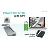 i-tec USB-C metallist ergonoomiline 3x 4K-ekraani dokkimisjaam toiteallikaga 100 W ja universaallaadijaga 100 W
