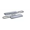 i-tec USB-C metallist ergonoomiline 3x 4K-ekraani dokkimisjaam toiteallikaga 100 W ja universaallaadijaga 100 W