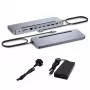 i-tec USB-C metallist ergonoomiline 3x 4K-ekraani dokkimisjaam toiteallikaga 100 W ja universaallaadijaga 100 W