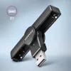 Axagon CRE-SMPA USB-A Smart / ID-kaardi taskulugeja, USB 2.0, must, 13 g