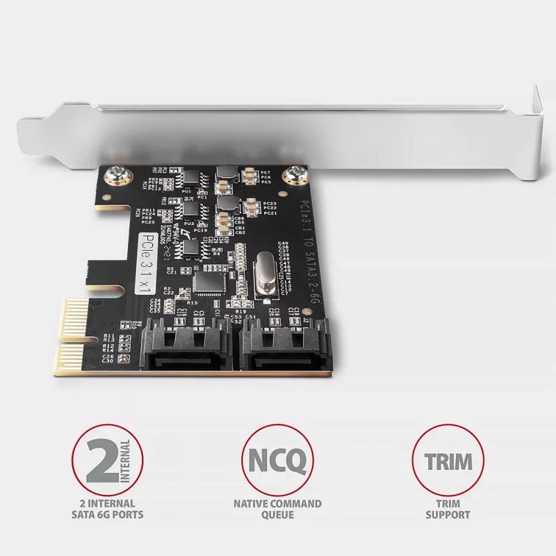 Sisemine SATA-adapter Axagon PCES-SJ2 PCIe 2 Gbit/s must