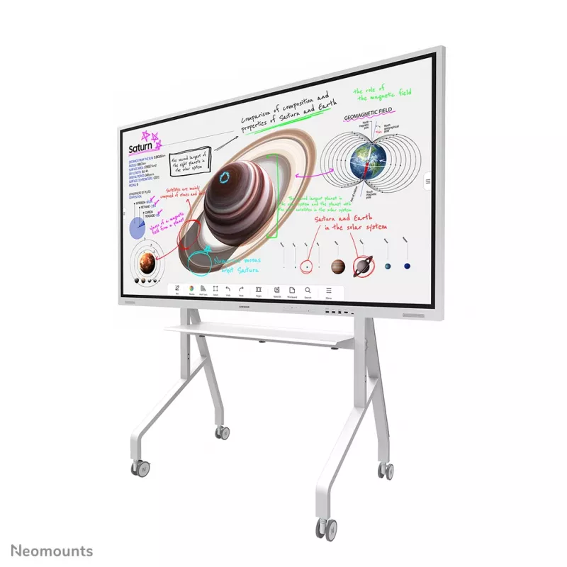 Neomounts FL50-525WH1 TV-alus ratastel 55-86 tolli - kiire paigaldus - TÜV