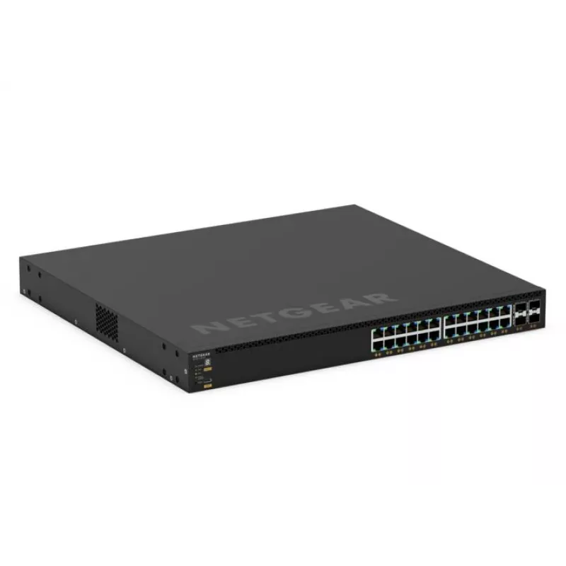 NETGEAR GSM4328-100AJS hallatav 3. kihi Gigabit Ethernet (10/100/1000) toitega üle Etherneti (PoE) 1U must