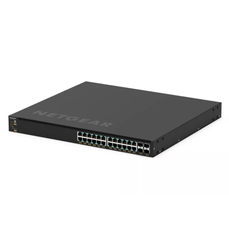 NETGEAR GSM4328-100AJS hallatav 3. kihi Gigabit Ethernet (10/100/1000) toitega üle Etherneti (PoE) 1U must
