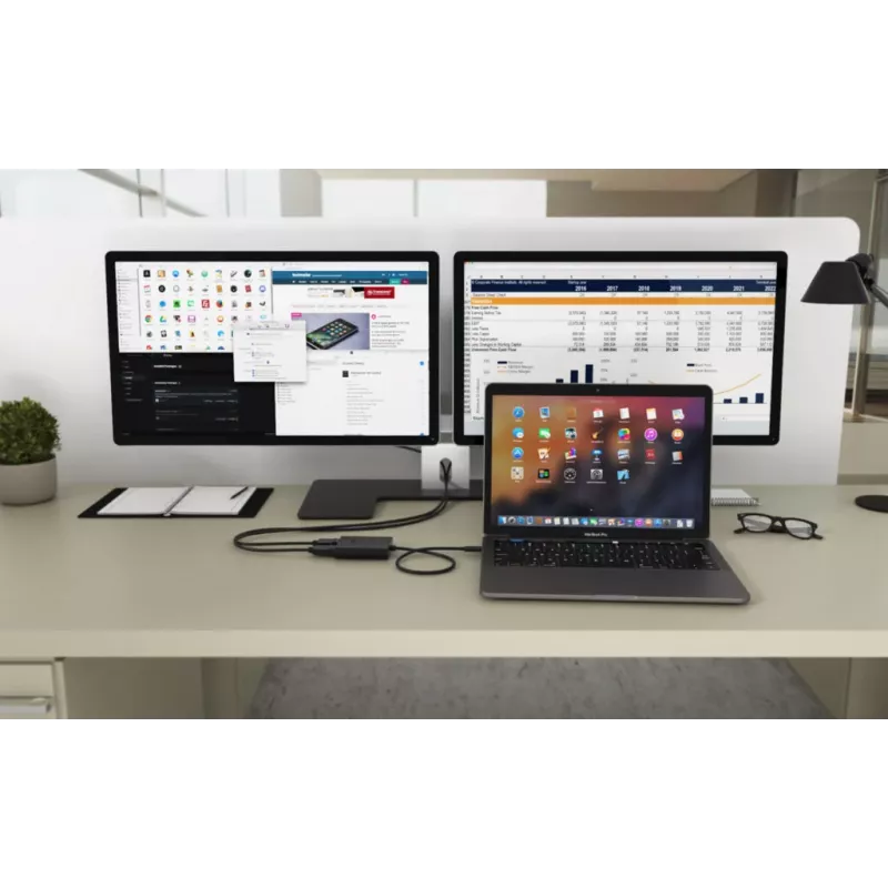 i-tec USB-C Dual 4K/60Hz (single 8K/30Hz) HDMI videoadapter