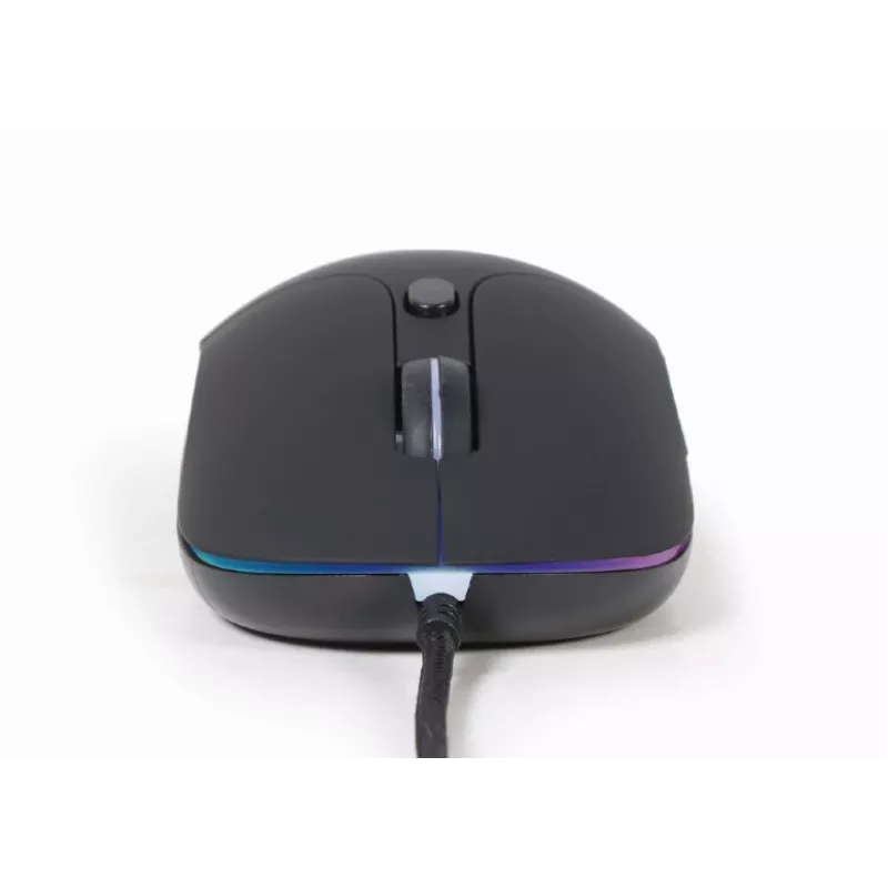 Juhtmega USB mänguhiir GEMBIRD MUS-UL-02 — ambidekstraalne, 2400 DPI, 6 nuppu, must
