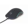 Juhtmega USB mänguhiir GEMBIRD MUS-UL-02 — ambidekstraalne, 2400 DPI, 6 nuppu, must
