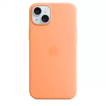 APPLE Apple Silicone Case with MagSafe iPhone 15 Plus Sorbet oranž